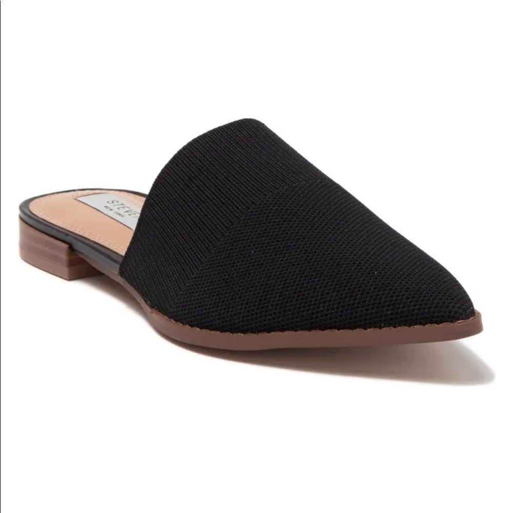 Steven New York, black Valdez knit Mules